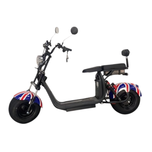 Big Harley-Style Electric Scooter – UK Flag Edition - Image 2