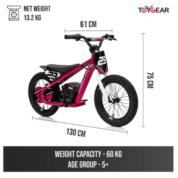 Kids Cruiser Pro Bike 250W Balance Blazer - Pink - Image 2