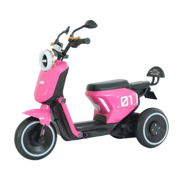 Kids Electric Ride-On Bike – Pink