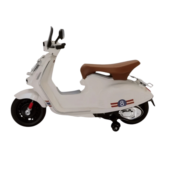 Classic Kids’ Ride-On Scooter – Dual Motor Retro Charm
