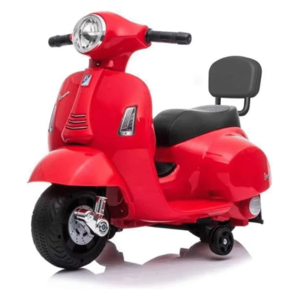 Vespa Style Kids Ride-On Scooter – Red