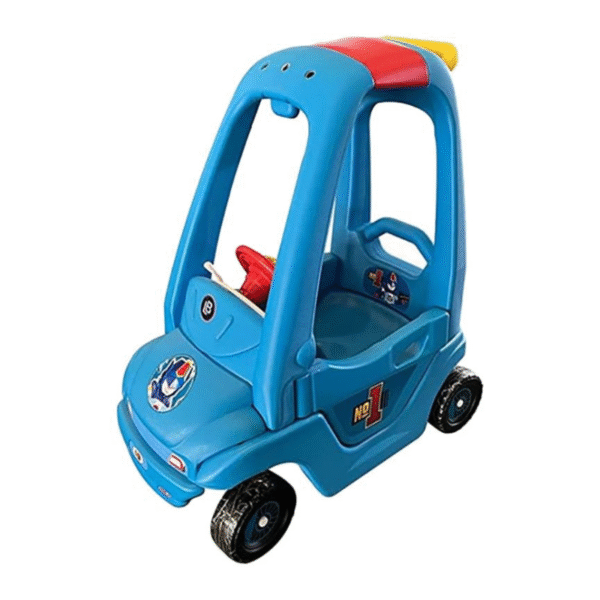 Amsham Toys - Baby Coupe Ride-On Car - Blue - Image 2