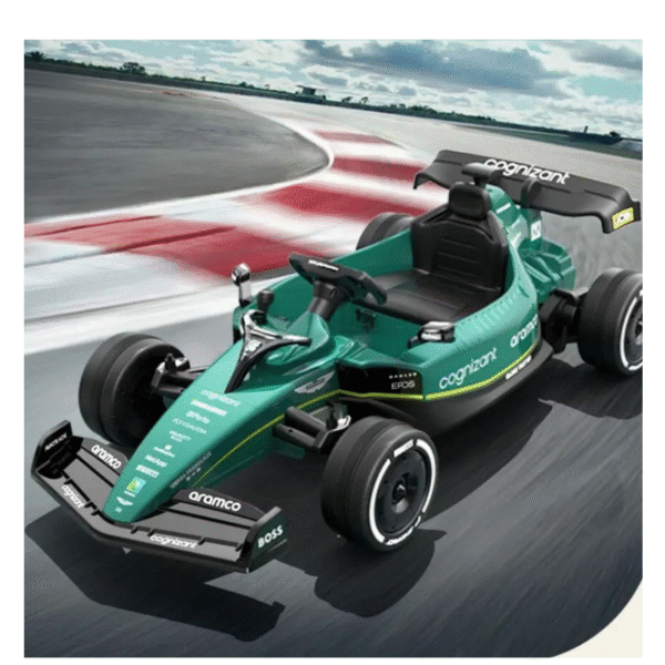 Electric Aston Martin Licensed Go Kart Ride-On Car - 24V - Green - Image 4
