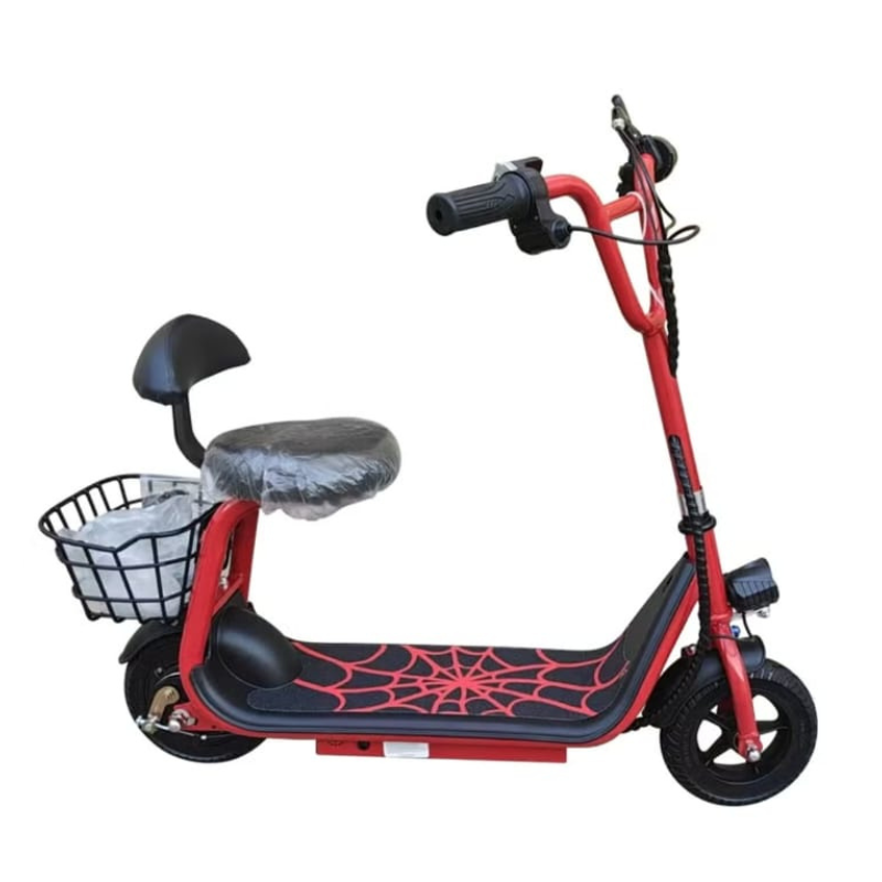 Spider Electric Scooter for Kids – With Seat & Basket