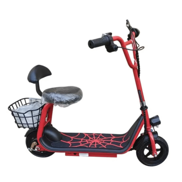 Spider Electric Scooter for Kids – With Seat & Basket - Image 2