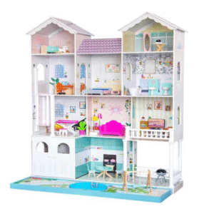Kids Wooden Doll house Pretend to Play
