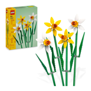 LEGO Icons Creator Daffodils Set 216pcs - Engaging Artificial Flower Kit, Ages 8 Years