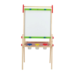 All-In-One Easel With Paper Roll Whiteboards - White/Green/Blue