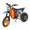 Kids Electric Dirt Bike with LED Light Ride-On Motorcycle Orange