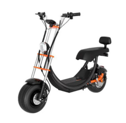 Kugoo Kirin C2 Harley Style Electric Scooter for Kids with Seat – Black