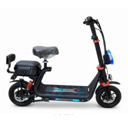 Electric Scooter with Seat – Foldable Adult E-Scooter with LED Lights and Suspension - Image 2