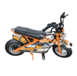 Kids Mini Bike – Orange Graffiti Style Pocket Mini Motorcycle