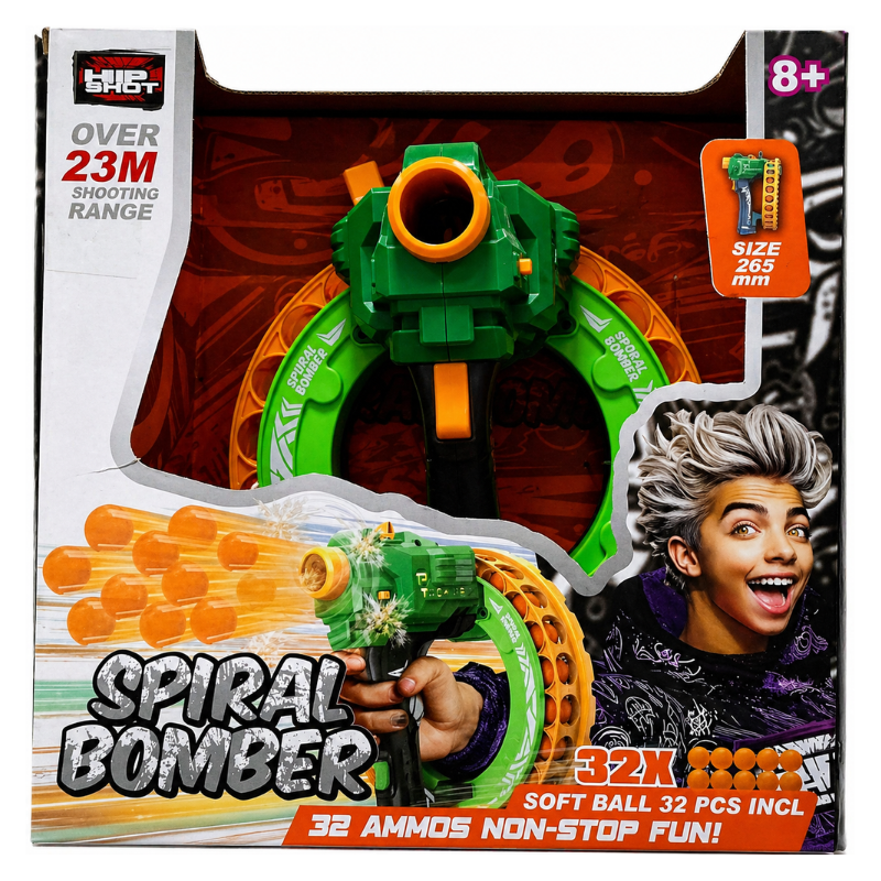 Zuru X Shot Hurricane Clip Blaster with 12 Foam Darts - 3693