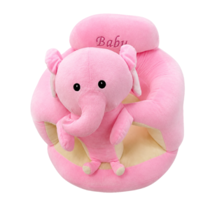 Cute Pink Elephant Baby Support Sofa Seat – Plush Infant Learning Chair