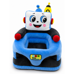 Blue Robot Baby Support Sofa Seat – Soft Plush Infant Chair