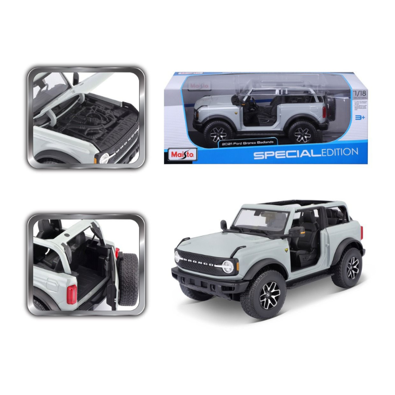 Maisto 1:18 2021 Ford Bronco Badlands Diecast Model – Special Edition - Image 6