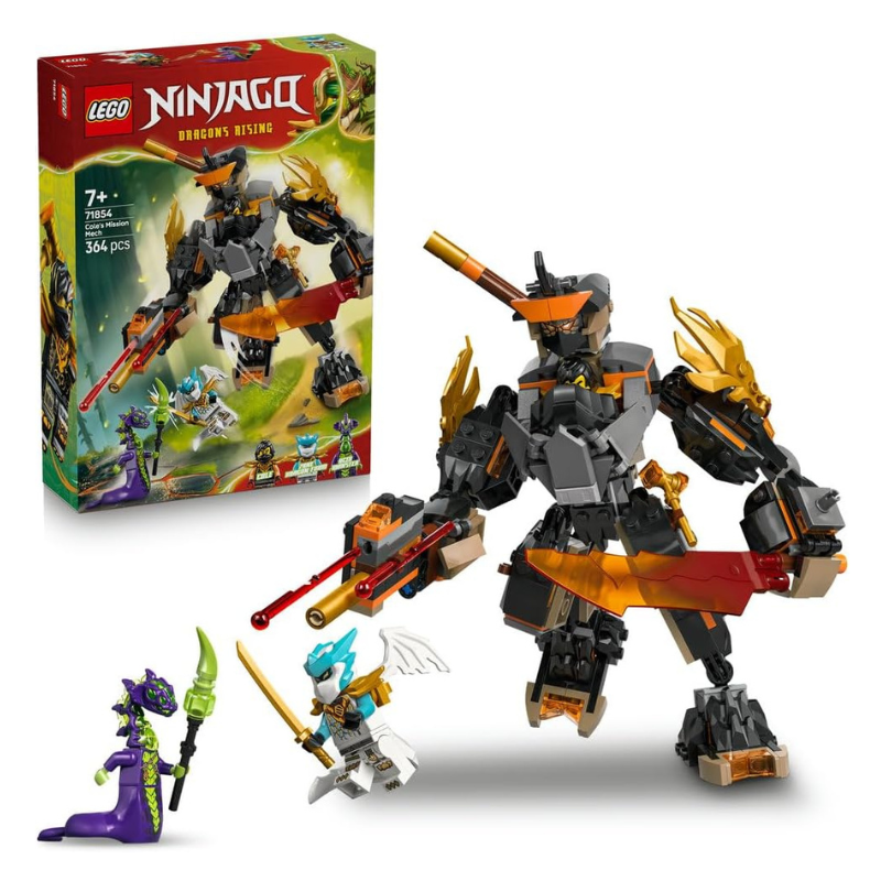LEGO® NINJAGO Cole’s Titan Dragon Mech Building Set – 71845 | 364 Pieces