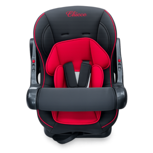 Chieco Baby Car Seat with Safety Harness – Black & Red Convertible Child Car Seat