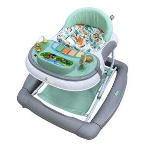 Mastela Musical Baby Walker with Activity Piano Tray – Mint Green