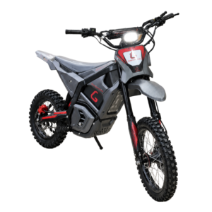48V Kids Electric Dirt Bike 14/12 Inch Off-Road Ride-On Motorcycle – Grey & Red