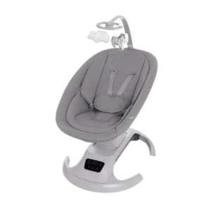 Mastela Smart Electric Baby Swing Chair with Music, Touch Display & Hanging Toys – Grey