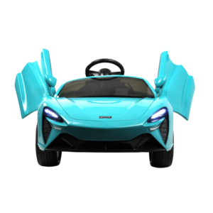 Kids 12V Electric Ride-On Sports Car – Blue - Image 2