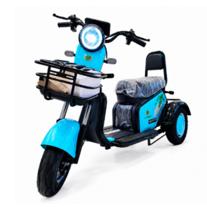 48V Electric Tricycle Scooter with Front & Rear Basket | 3-Wheel Rechargeable E-Bike - Image 2