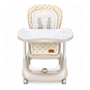 Kidilo Baby High Chair – Adjustable Feeding Chair with Tray & Padded Seat