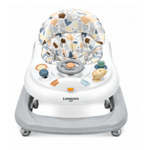 Londony Baby Walker with Activity Tray – Adjustable Height & Smooth Wheels