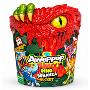 AwePop Dino Bonanza Bucket – Dinosaur Surprise Toy with 5 Surprises