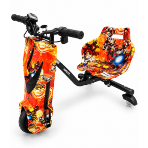 Kids Electric Drift Trike – Colorful Graffiti Design Ride-On Drift Bike - Image 2