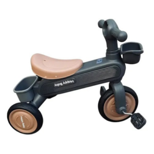 Kappa Happy Baby Tricycle – Grey & Rose Gold Kids’ Ride-On Trike - Image 2