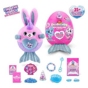 ZURU Rainbocorns Mermaidcorn Surprise – Plush Mermaid Toy with Over 35 Surprises