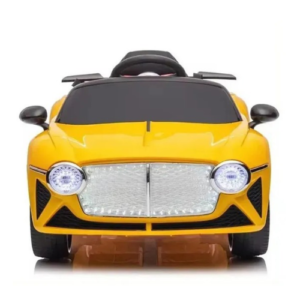 Kids Electric Ride-On Sports Car – Yellow Luxury Style Battery Powered Car - Image 3